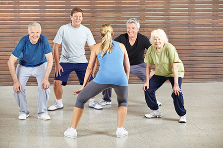 image of seniors doing exercise
